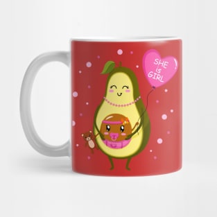 avocado mum girl Mug